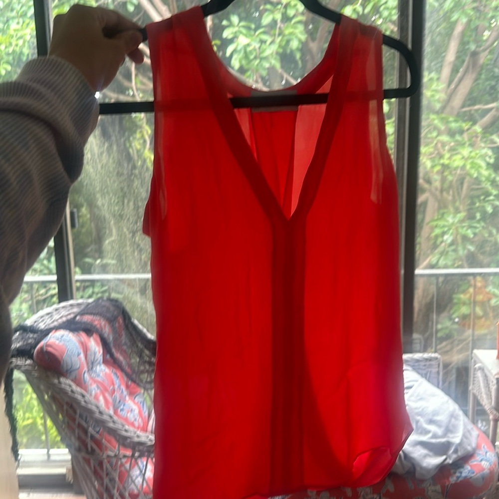 ALC open back will sleeveless top. Worn once, great condition.